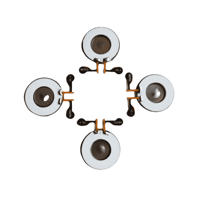 KNN16-140K 鉛フリーメッシュ医療用吸入ネブライザー、噴霧速度 0.30 ml/min 中央粒子サイズ 3.5um はんだ付け可能な FPC カスタマイズされたネブライザー ディスク