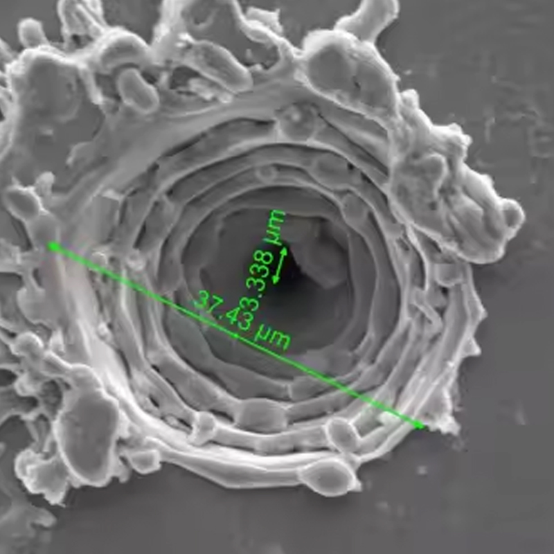 高精度レーザーマイクロビア